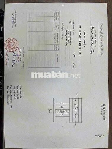 Bán lô đất Mặt Tiền Nguyễn Thuý - Hoà Minh