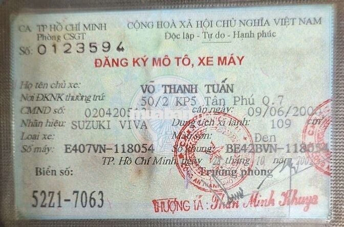 Cần bán xe Suzuki Viva 2000 tại Gò Vấp