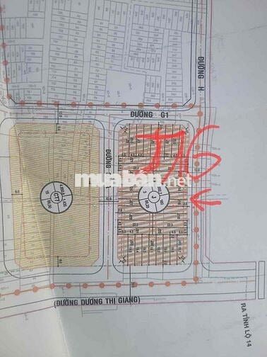 KHU DÂN CƯ PHÂN LÔ 38HA MẶT TIỀN ĐƯỜNG DƯƠNG THỊ GIANG- 100M2-