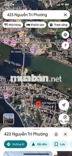 ĐẤT MT ĐƯƠG  NGUYỄN TRI PHƯƠNG- TPHỘIAN KHU KS,HOMSETAY, VILA GIA 4T25