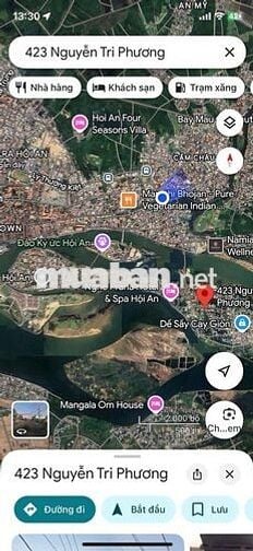 ĐẤT MT ĐƯƠG  NGUYỄN TRI PHƯƠNG- TPHỘIAN KHU KS,HOMSETAY, VILA GIA 4T25