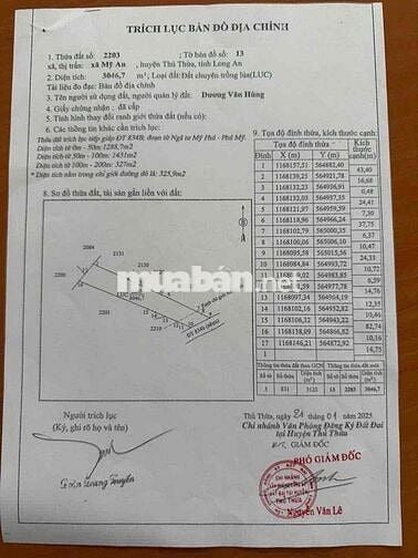 Đất mặt tiền vành đai TP Tân An/ TL834B