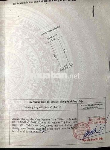 Cần bán đất + Dãy trọ đường Triệu Quốc Đạt