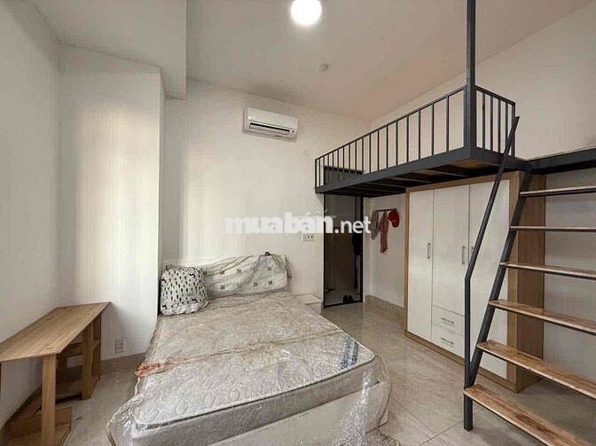 🌆 PHÒNG DẠNG GÁC CAO DT 35m2 NGAY NGUYỄN GIA TRÍ GẦN FTU,GTVT, HUTECH