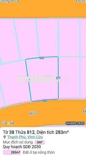 Bán lô biệt thự to nhất KDC LAVENDER TÂN TRIỀU ĐỒNG NAI