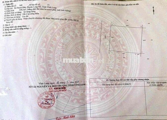 BÁN NỀN BIỆT THỰ VUÔNG ĐẸP KHU NHÀ Ở HOÀNG HẢO , PHƯỜNG THANH ĐỨC, VL