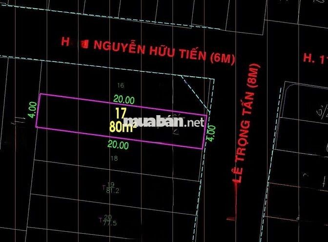 NHÀ MT HẺM 12M 4×20m Khu VIP LÊ TRỌNG TẤN HIẾM CÓ KHÓ TIỀM Chỉ 8.9 Tỷ