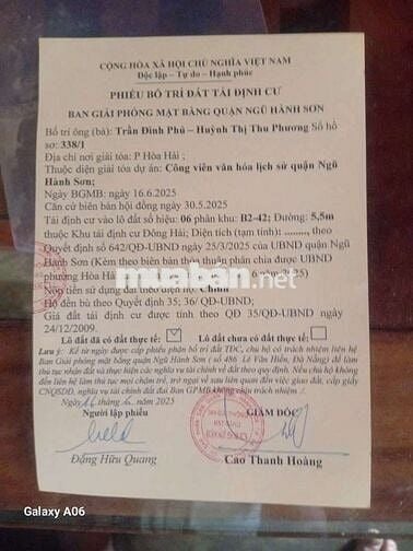 Bán lô đường hỏa sơn 3. Hòa hải.  5m5. Giá 3 tỷ 850 có tl. Sạch đẹp
