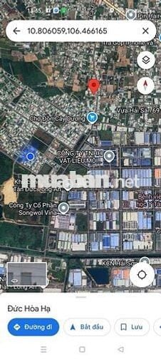 Đất 10 x 43,20 (432m2 Full thổ cư) hẻm ôtô 5m gần chợ Đồn Cây Dương