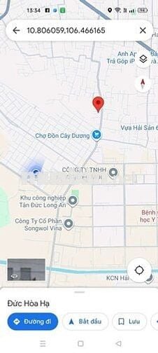 Đất 10 x 43,20 (432m2 Full thổ cư) hẻm ôtô 5m gần chợ Đồn Cây Dương