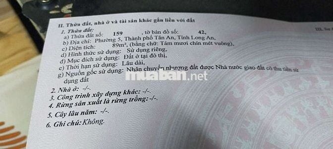 Bán nhà SHR P5 TP tân an Long an