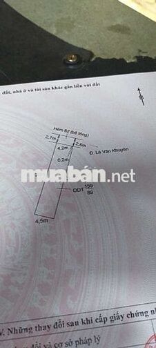 Bán nhà SHR P5 TP tân an Long an