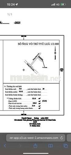 bán lô đất gia đình 5 x 24 =120 m ( 100m tc)