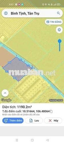 hàng hiếm , dt: 600m2 giá chỉ có 499tr , bình tịnh - tân trụ - long an