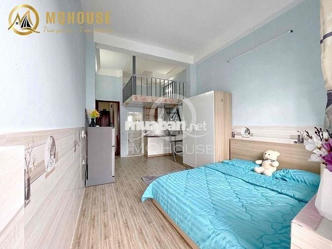 Duplex + giường, ban công, máy giặt riêng, full NT, bảo vệ, gần ĐầmSen