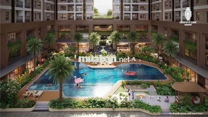 Happy One Sora : 2PN2WC d.tích 69m2, cam kết thuê 120tr, tặng 48th PQL