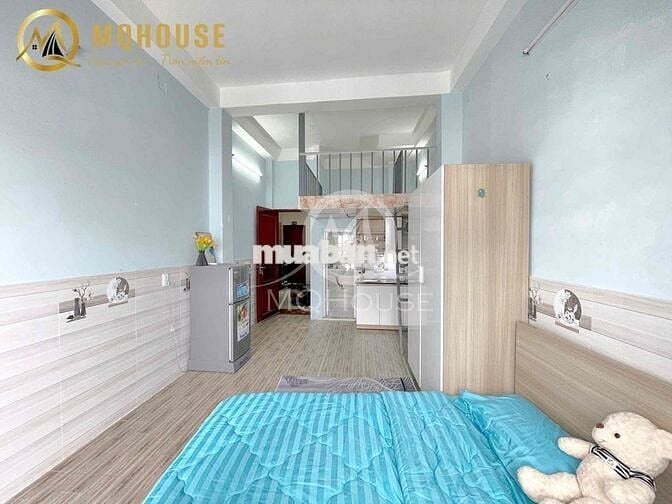 Duplex + giường, ban công, máy giặt riêng, full NT, bảo vệ, gần ĐầmSen
