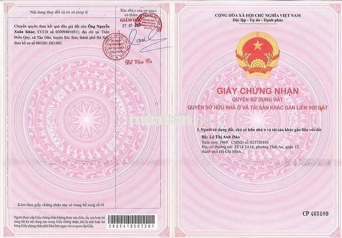 Bán nhà 1 trệt 1 lầu 100m tại Trung tâm thị trấn Tân Hiệp, Quốc lộ 1A.