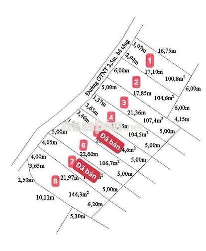 dt: 105m2 , giá : 395tr, ấp bình lãng - tân trụ- long an , đường ô tô