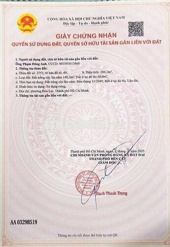 Đất Tân Định chính chủ cần bán