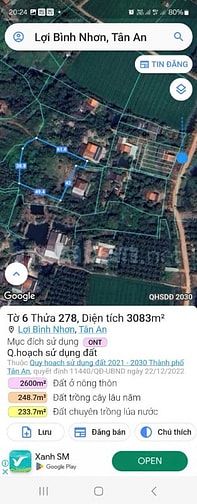 Cần bán đất đường Nguyễn Văn Quá, xã Lợi Bình Nhơn, Tân An