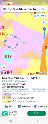 Cần bán đất đường Nguyễn Văn Quá, xã Lợi Bình Nhơn, Tân An