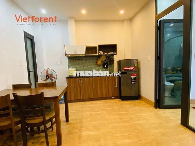 Cho thuê căn hộ 1 PN ở khu vực yên tĩnh gần biển Mỹ Khê