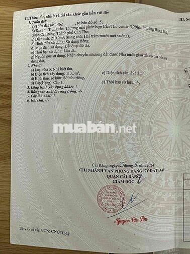 BÁN BIỆT THỰ KDC HƯNG PHÚ CẦN THƠ