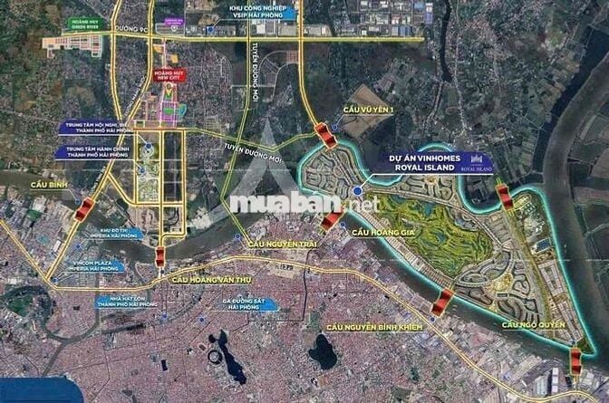 Bán đất TDC Bắc Sông Cấm ÁP TRÀN, THUỶ NGUYÊN đủ vị trí ,đủ diện tích