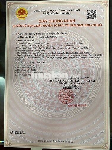 BÁN NHÀ VƯỜN GIÁ RẺ AN THẠNH ,P THUẬN AN ,TP HCM