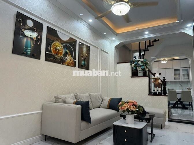 Nhà đẹp 30M x 5T Lê Đức – full nội thất, gần chợ, ô tô, KD – 6,1 tỷ