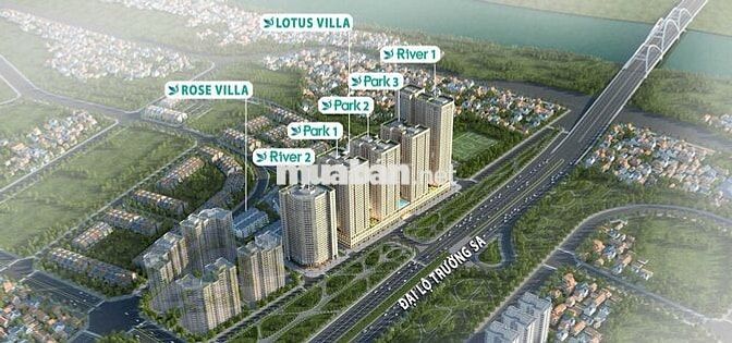 siêu phẩm độc quyền Eurowindownriver park, 2 phòng ngủ chỉ với 4,3 tỉ