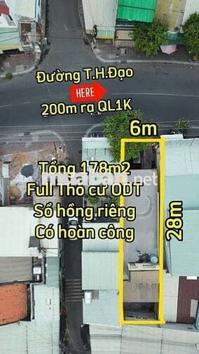 BÁN NHÀ MẶT TIỀN 29 TRẦN HƯNG ĐẠO – DĨ AN