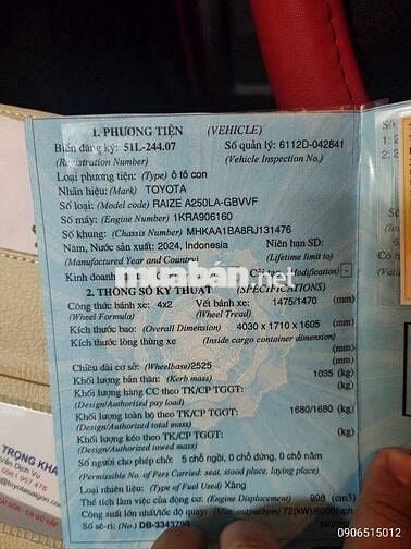 Đi định cư cần bán xe Raize 2024 như mới