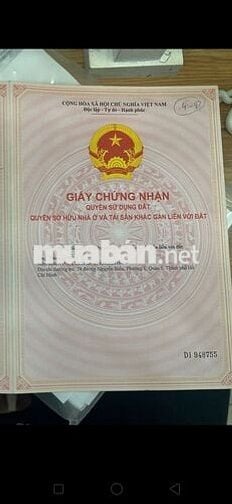Bán nhà mặt tiền đường 2 lầu Nguyễn Thượng Hiền