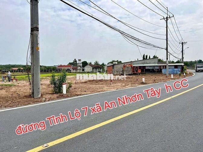 Đất mt Tỉnh Lộ 7 đường nhựa gần QL 22