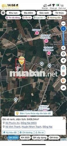 BÁN GẤP 24.212M² ĐẤT VĨNH THANH – NHƠN TRẠCH – ĐỒNG NA