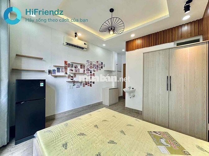 Phòng studio ban công rộng Full nội thất ngay Đại học công nghiệp Gv