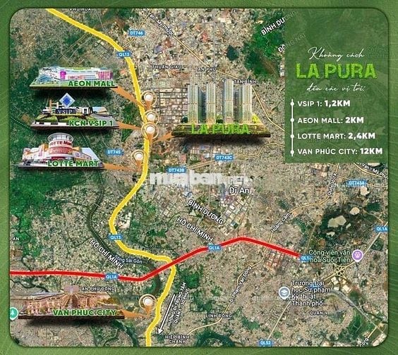Căn Hộ cao cấp 65m2 2pn2wc The Gió CĐT An Gia ngay ga METRO Bình Dương