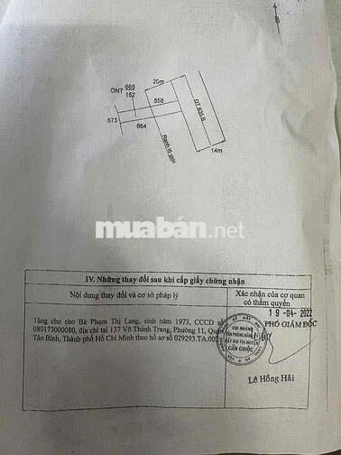 hàng ngộp bán gấp 152 m thổ cư mặt tiền đường 835