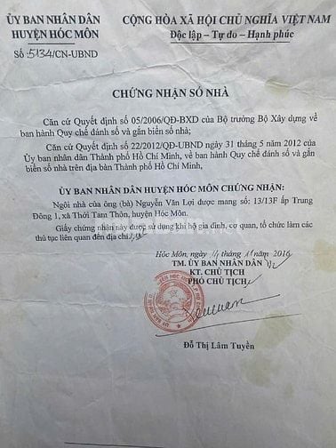 Bán nhà 4x8 gác lửng hẻm 3m Thới Tam Thôn 9, Hóc Môn 1,1 tỷ 