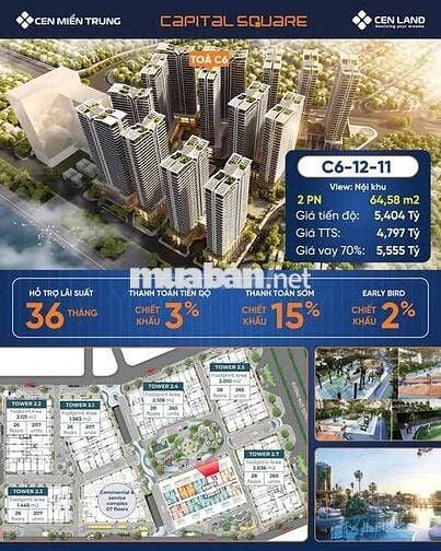 🌟 BÁN CĂN HỘ CAO CẤP CAPITAL SQUARE – TÒA C6 🌟
