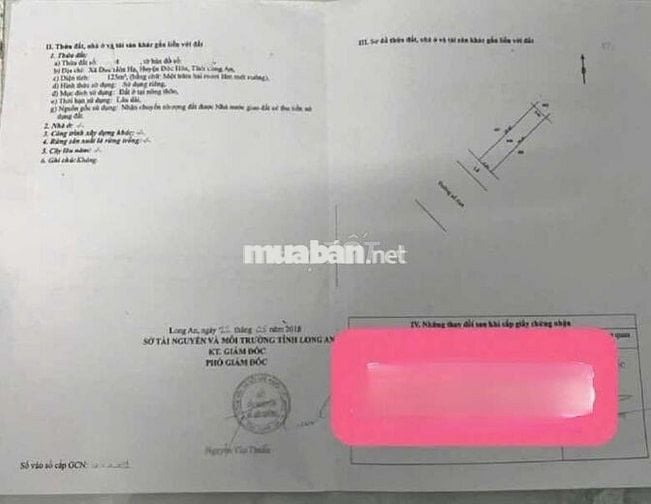 Đất trục đường chính 24A khu dân cư Tân Đức,kinh doanh đa ngành nghề