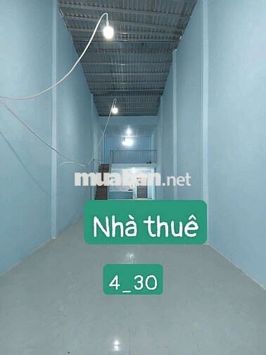 Nhà Thuê 4 ×30  có gác làm may ok.  ĐƯỜNG Lê Thị ngay Vĩnh Lộc A