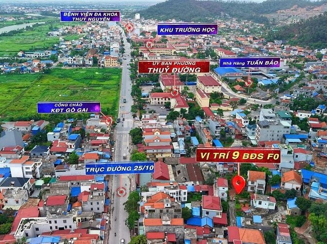 Hạ giá bán nhanh  1 lô Góc Trung Tâm TT Núi Đèo, Tuyến 2 Đường 25/1