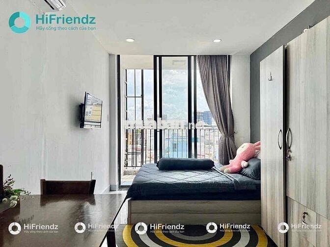Chính chủ cho thuê 1pn bancol Phan Văn Trị full nội thất gần trường dh