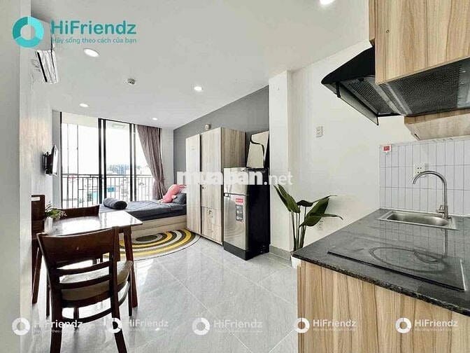 Chính chủ cho thuê 1pn bancol Phan Văn Trị full nội thất gần trường dh