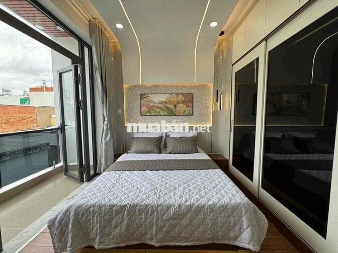 NHÀ MỚI XÂY 5 TẦNG, 4mx12m, ĐƯỜNG HƯƠNG LỘ 2, XE HƠI ĐẬU TRƯỚC NHÀ