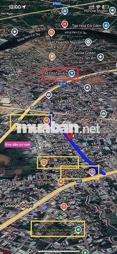 ❌❌Mặt tiền Nguyễn Văn Tạo P4 Tân An: 📐📐DT: 2,6x60m nở hậu 22m - 846m2