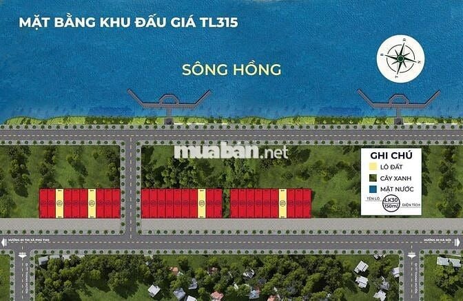 Bán đất đấu giá trục chính tỉnh 315 Tam Nông, Phú Thọ kinh doanh tốt.